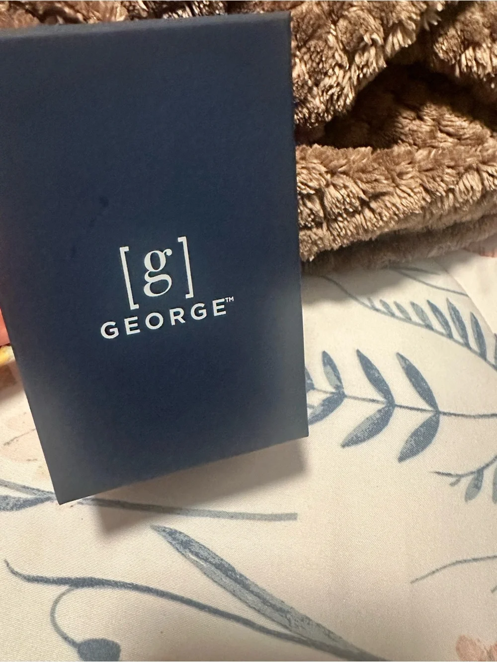 George Navy Box with White Logo